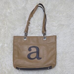 Paradox 2000s Tan Leather Monogram Tote